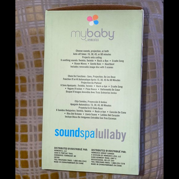 Mybaby Soundspa Lullaby by HOMEDICS - Picture 4 of 5